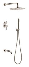 Boheme Душевой комплект скрытого монтажа Uno. Nickle Brush 464-2-NB