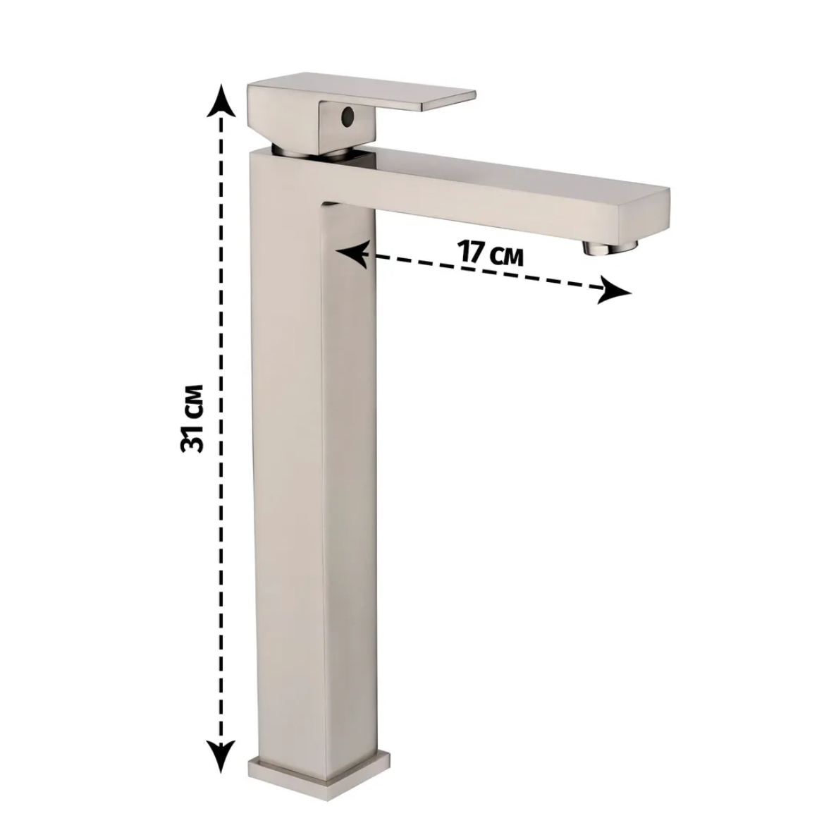 Приобрести grocenberg смеситель для раковины, высокий, никель gb3008nk
