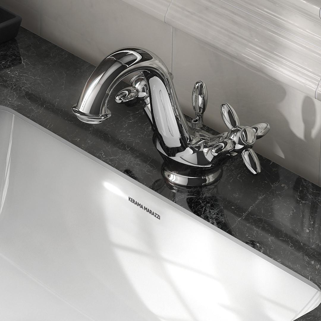 Приобрести kerama marazzi смеситель для раковины muse, хром 9125km.21.018