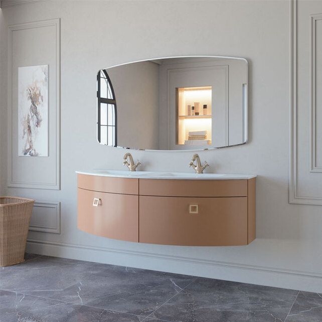 Приобрести caprigo тумба с раковиной legato 155 см, мокко