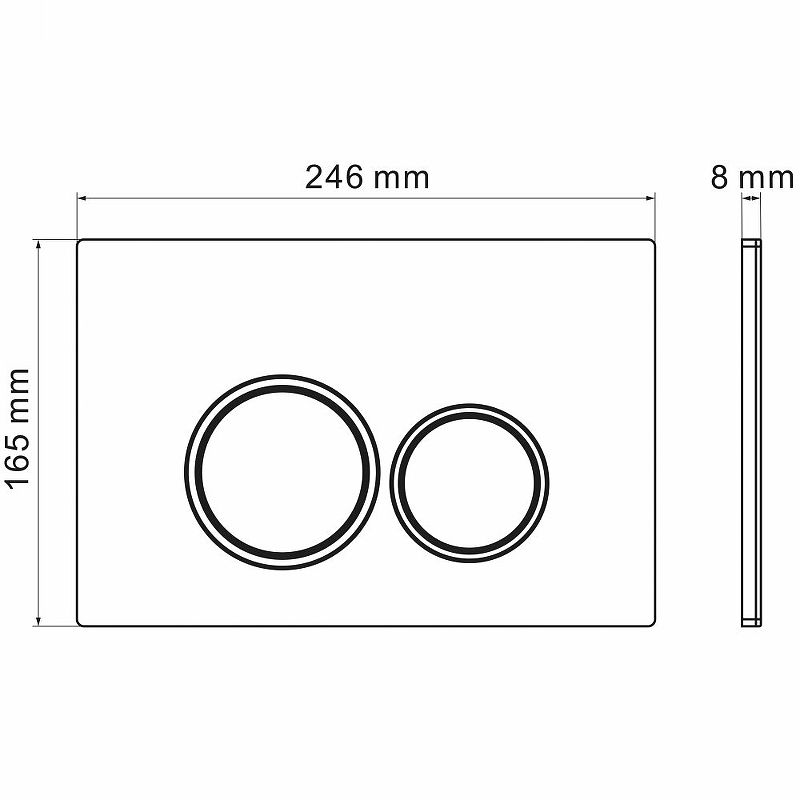 Приобрести grossman клавиша смыва galaxy, черный матовый \хром 700.k31.01.210.210