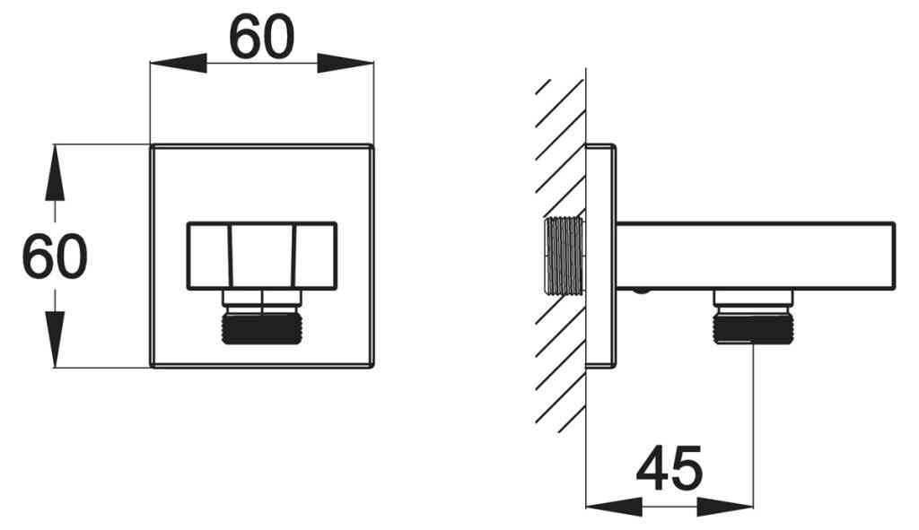 Приобрести belbagno шланговое подсоединение с держателем душевой лейки arlie, хром arl-phd-crm