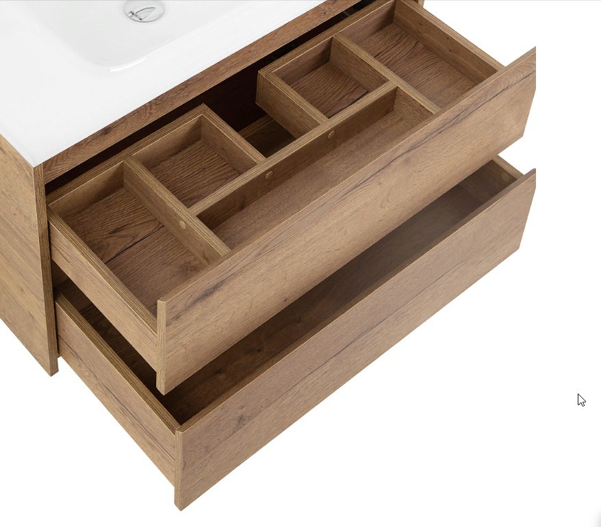 Приобрести тумба подвесная с раковиной belbagno kraft-1000-2c-so-rt 100 см, rovere tabacco