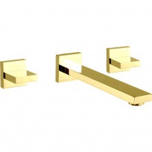 CEZARES Смеситель для раковины UNIKA, скрытый монтаж, 3 отверстия, золото UNIKA-BLI3-03/24