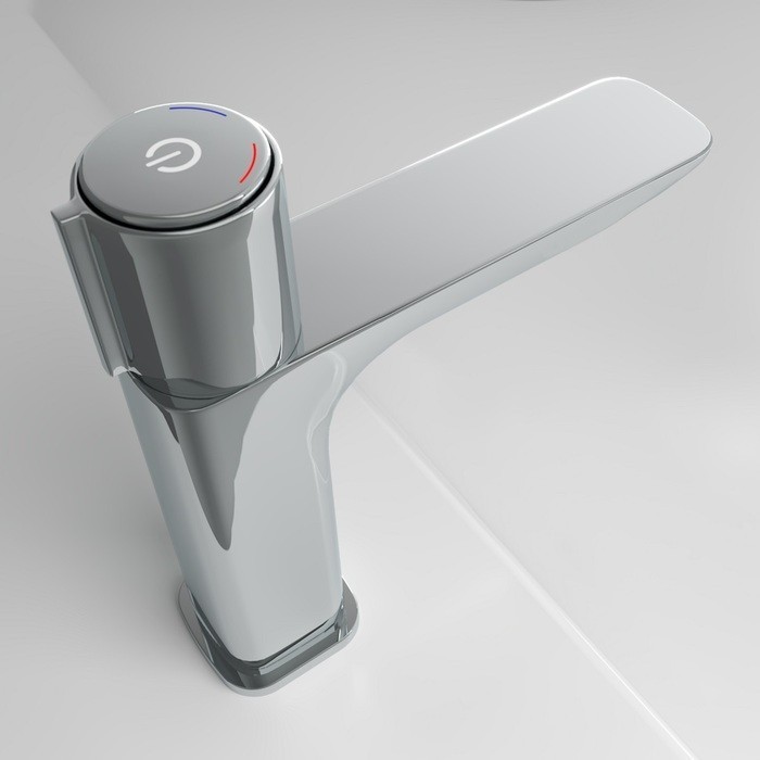 Приобрести iddis смеситель для раковины slide push control 182мм, хром slisbbti01