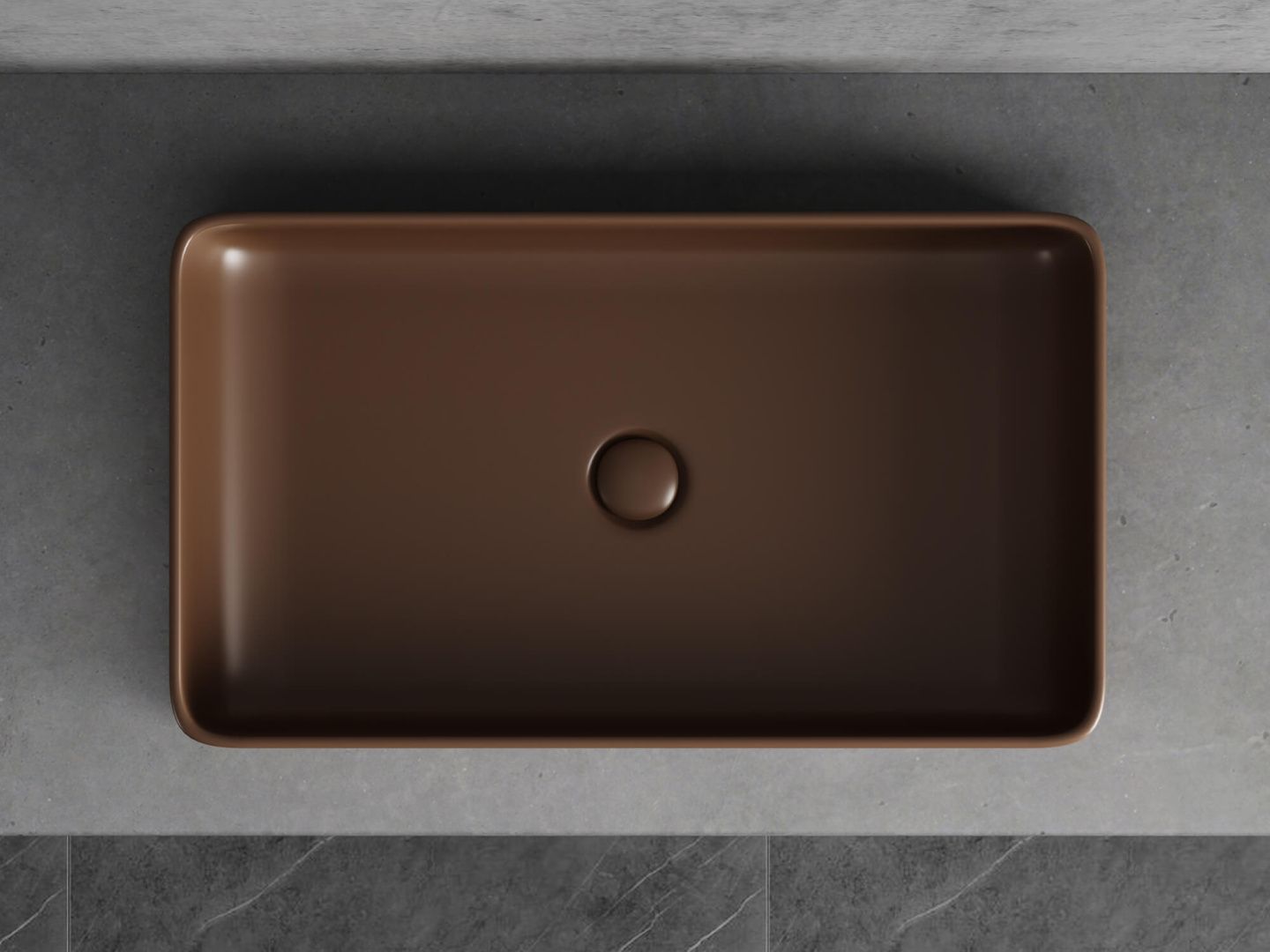 Приобрести hayzburg накладная раковина чаша 61х35 см, кофеин матовый hb-0038mdb