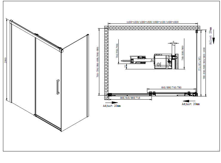 Приобрести cezares душевое ограждение lux-soft 140х90 см lux-soft-w-ah-1-140/90-c-cr-iv