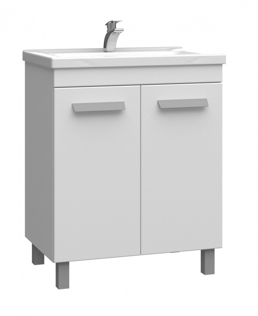 Приобрести vigo тумба с раковиной nova 70см, 2 дверцы, напольная, белая tn.nov.mir.70.2d