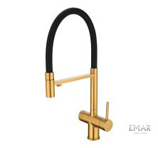 Emar Смеситель для кухни, золото ЕС - 7024 PVD Golden