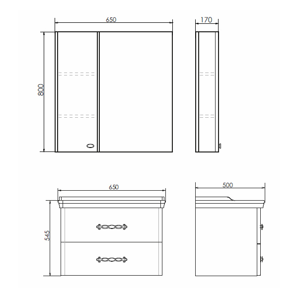 Приобрести сomforty зеркало-шкаф "неаполь-65" белый глянец