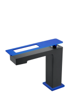 Boheme Смеситель для раковины Q, черный\синий 141-BUW