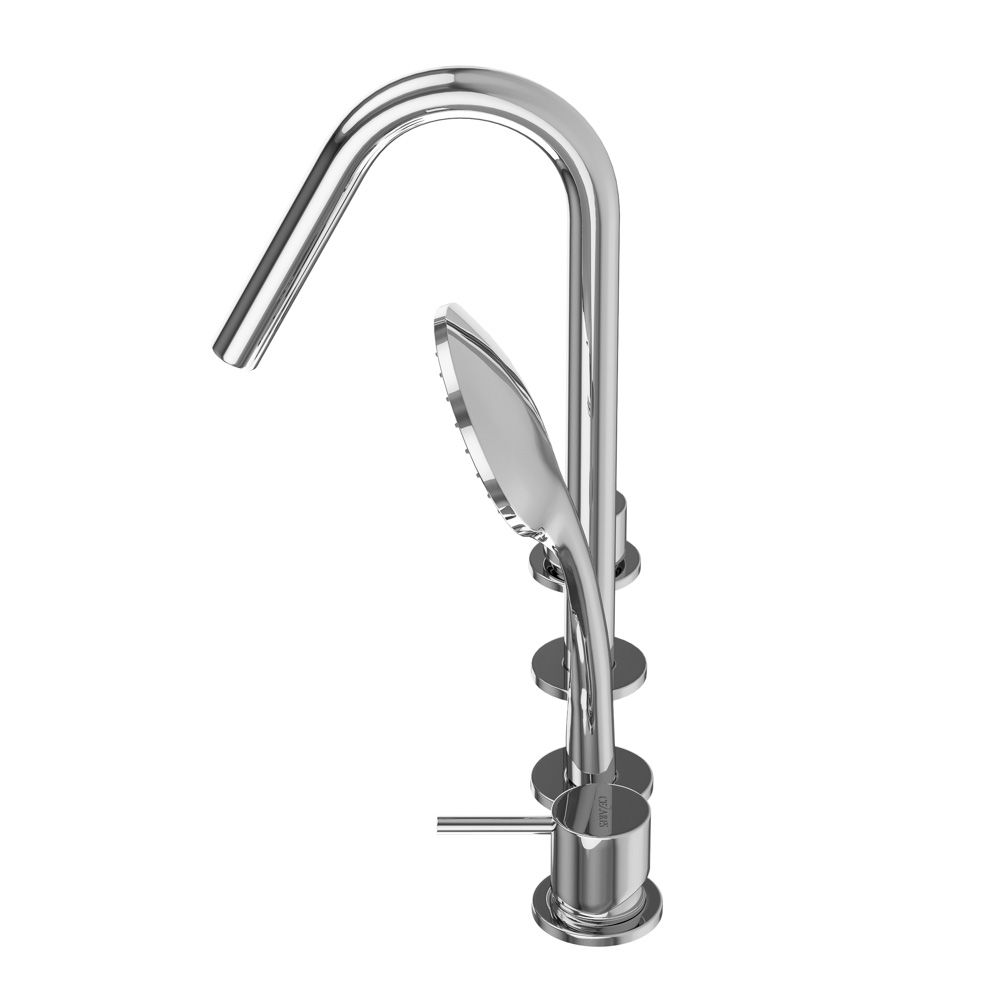 Приобрести cezares смеситель на борт ванны leaf-bvdm4-l-01