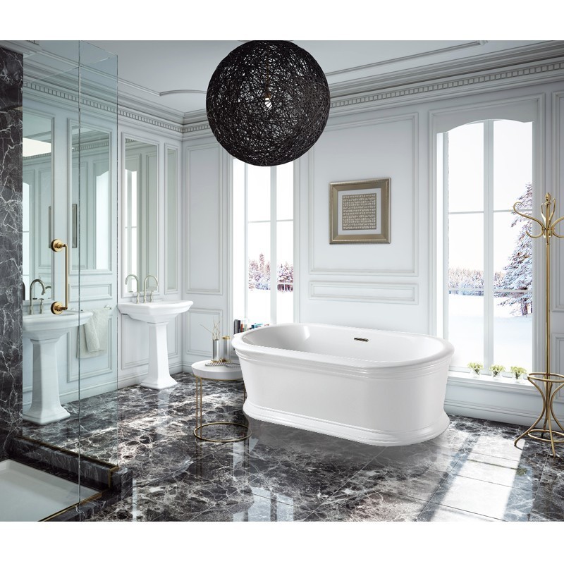 Приобрести azario акриловая ванна tour 190х90 см, отдельностоящая tou18090