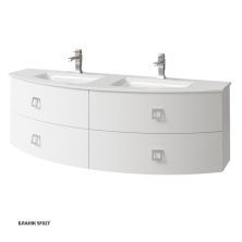 Caprigo Тумба с раковиной LEGATO 155 см, белая