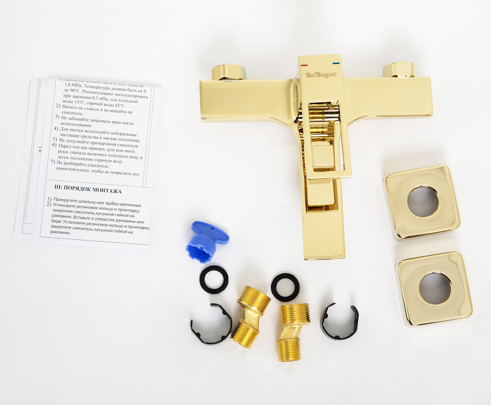 Приобрести belbagno смеситель для ванны luce, золото luc-vas-oro