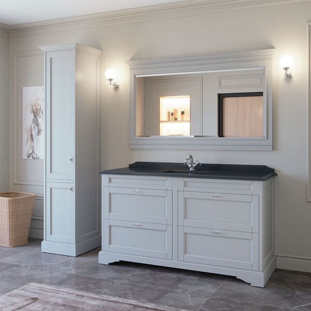 Приобрести caprigo тумба с раковиной greenwich 160 см, белая, эмаль