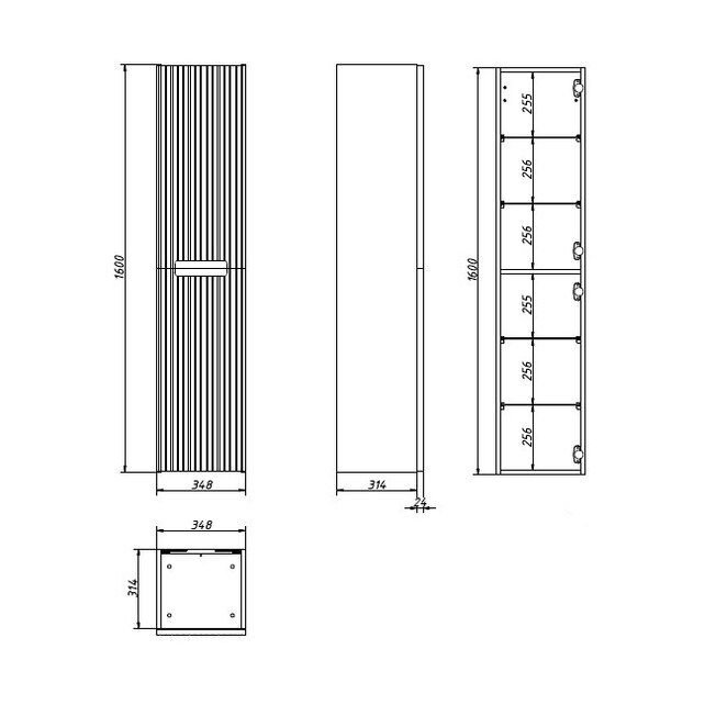 Приобрести caprigo пенал termin-smalty stripe 35 см, голубой, эмаль