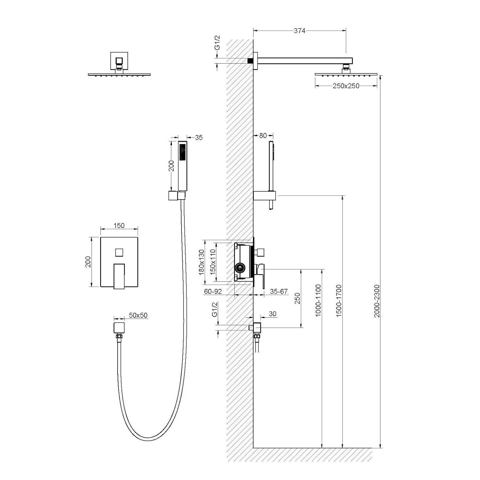 Приобрести душевая система встроенная timo selene sx-2069/16sm белый матовый