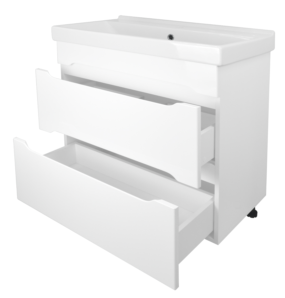 Приобрести loranto тумба напольная с раковиной арфа80/2 н , белая (cs00047915)
