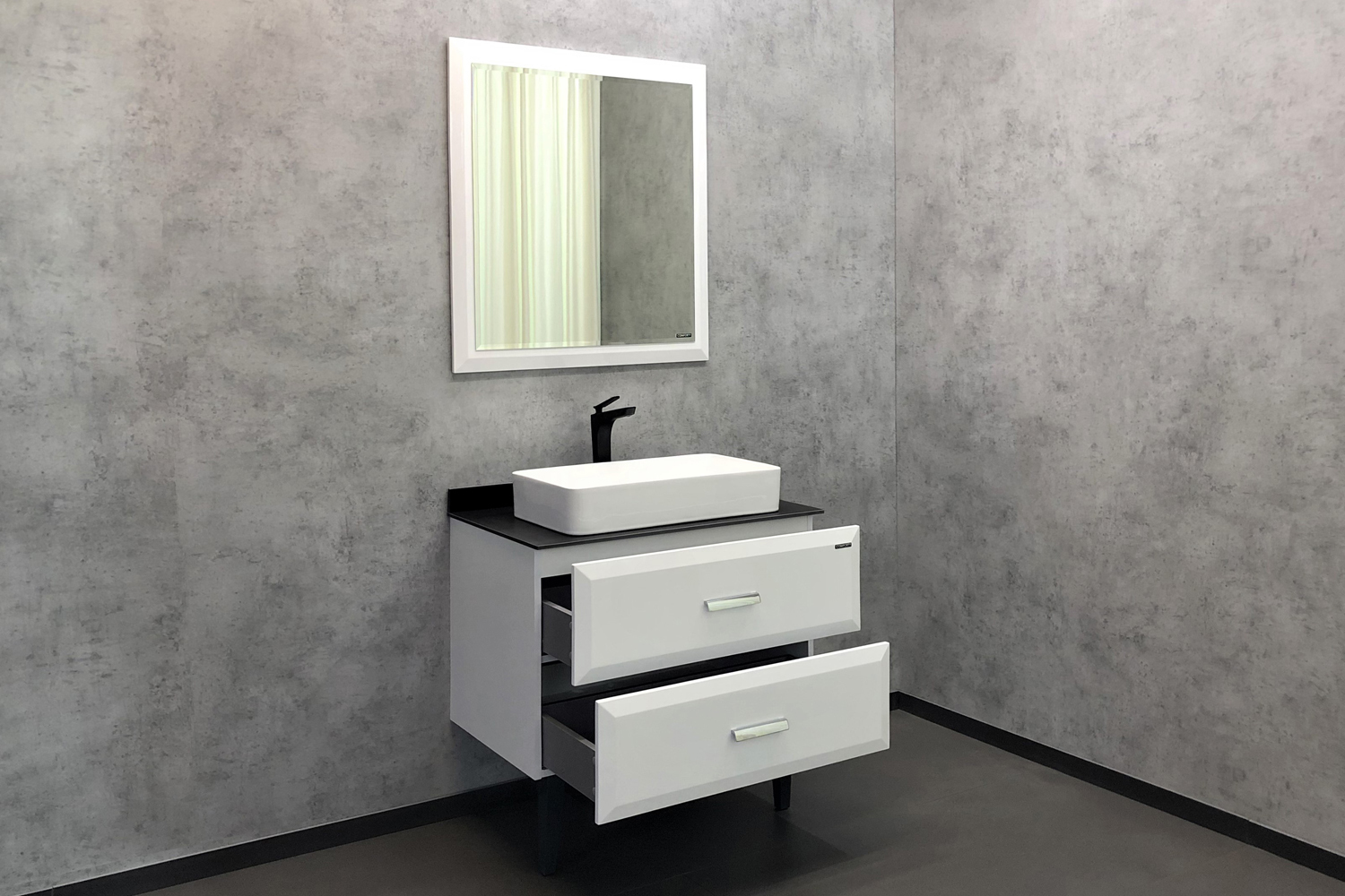 Приобрести сomforty зеркало "империя-80", белый глянец