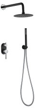 Boheme Душевой комплект скрытого монтажа Uno. Черный хром 464-BCR