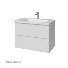 Caprigo Тумба с раковиной FORTE-Smalty 80 см, белая, эмаль