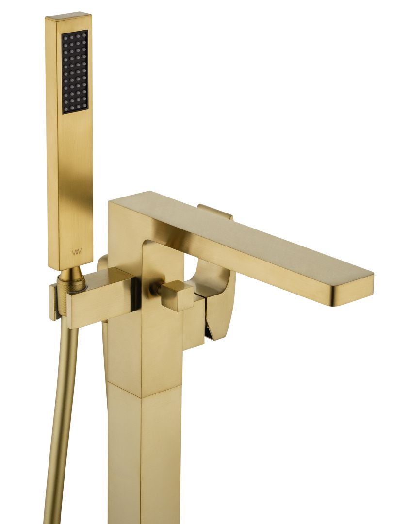 Приобрести смесители напольные для ванн и раковин wonzon & woghand fit, брашированное золото (ww-88649009-bg)