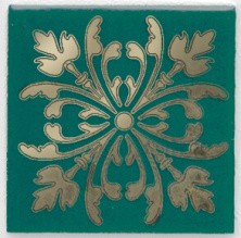 Декор настенный Kerama Marazzi Клемансо Ins. Зеленый 4.9x4.9