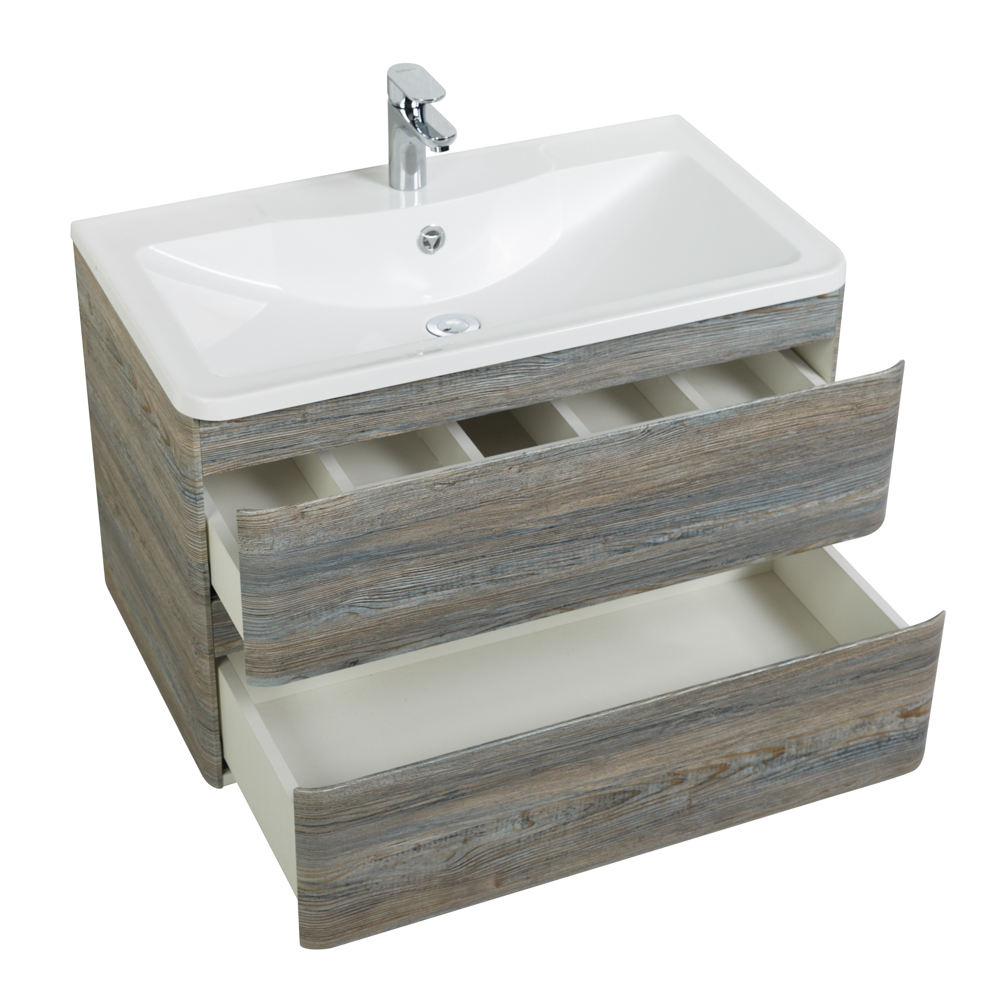 Приобрести belbagno тумба с раковиной albano 100 см, подвесная pino scania, белая раковина