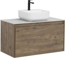 Aquanet Тумба со столешницей Nova Lite 90 см, дуб рустикальный (1 ящик)