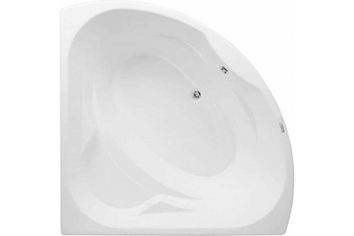 Приобрести aquanet акриловая ванна vitoria 130x130 см, белая