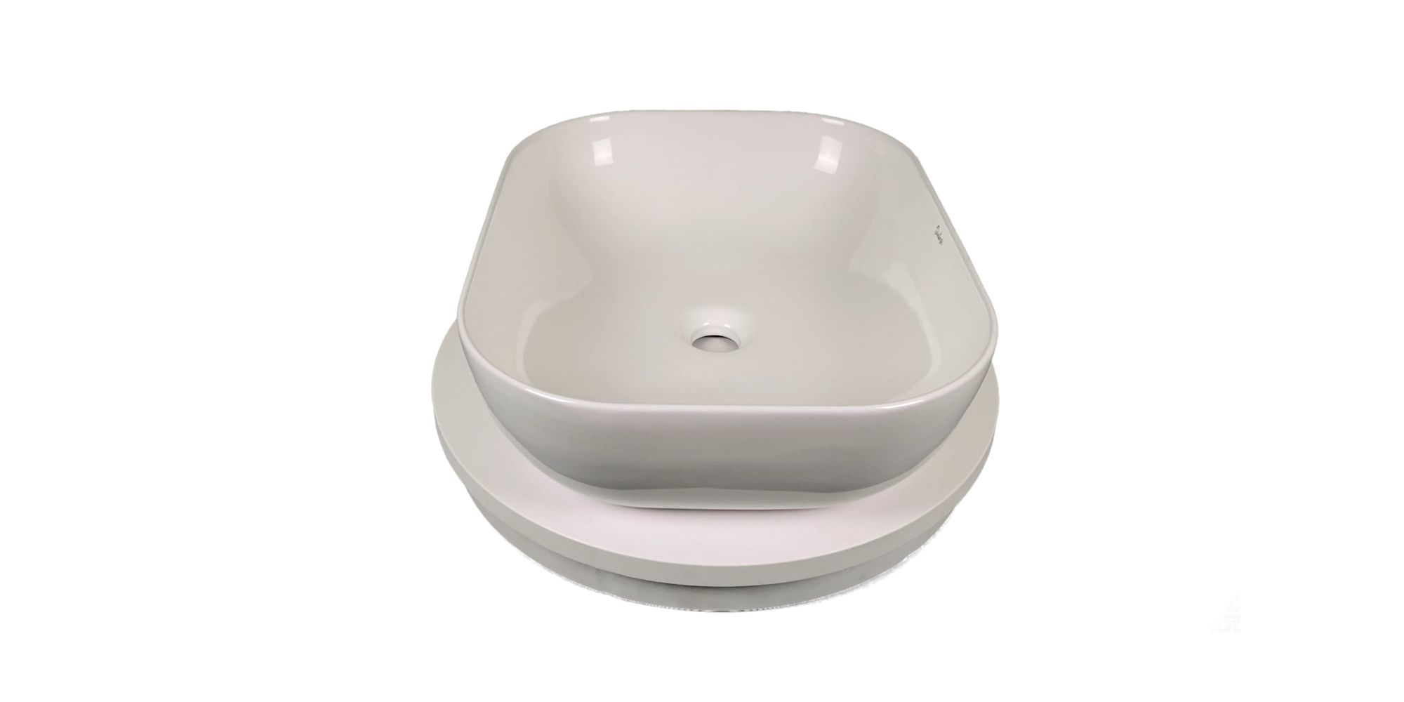 Приобрести sintesi раковина накладная 505х405 мм, белая, без отверстия под смеситель lvb-app-403