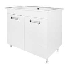 Loranto Тумба напольная с раковиной Дина 75х47 см, белая (CS00089899)