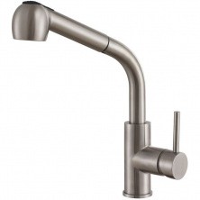 HAIBA Смеситель для кухни 320мм с выдвижной лейкой, нержавеющая сталь HB70304-2