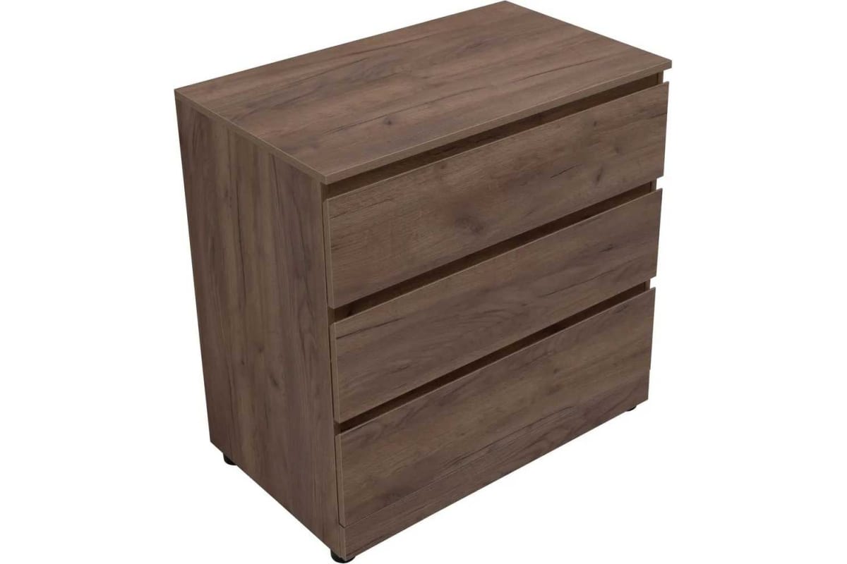 Приобрести aquanet комод сканди 80x48 см, дуб крафт (3 ящика)