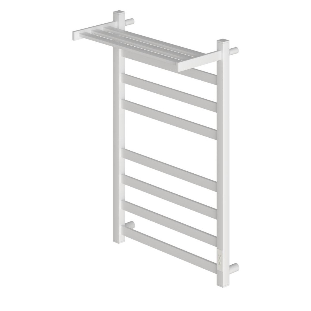 Приобрести полотенцесушитель электрический point 500х800 меркурий с полкой п7, белый pn83858pw