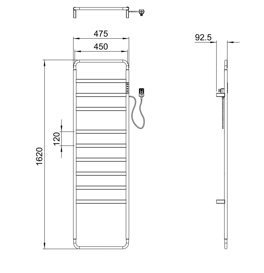 Приобрести полотенцесушитель электрический wonzon & woghand düsseldorf, брашированный никель (ww-a204-br)