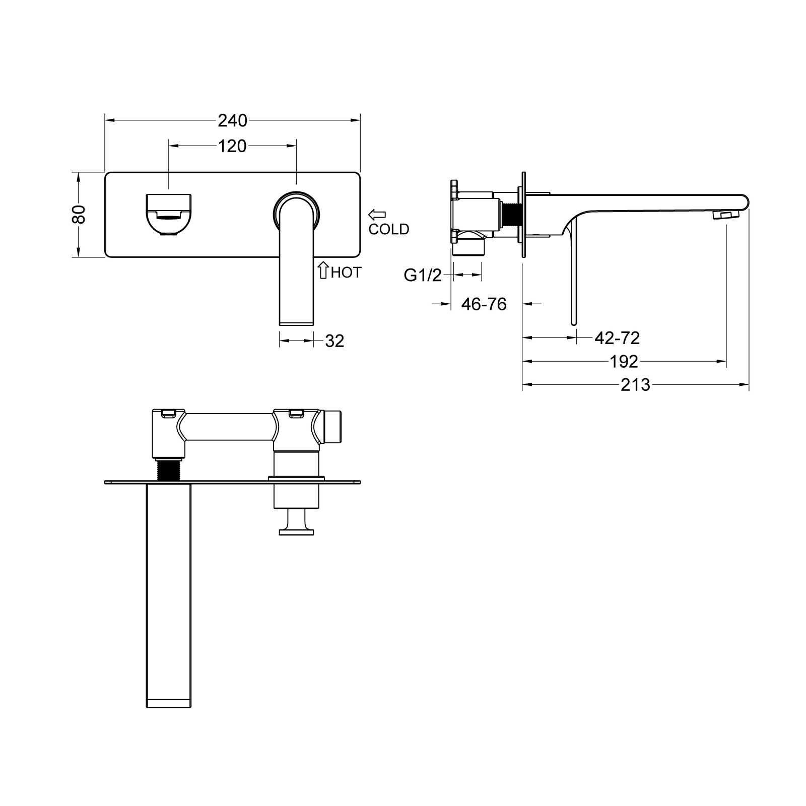 Приобрести смеситель для раковины встроенный timo anni 2771/03sm черный