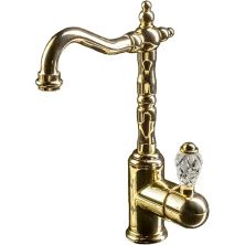 Boheme Смеситель для раковины Crystal, высокий, золото\кристаллы 282-CRST