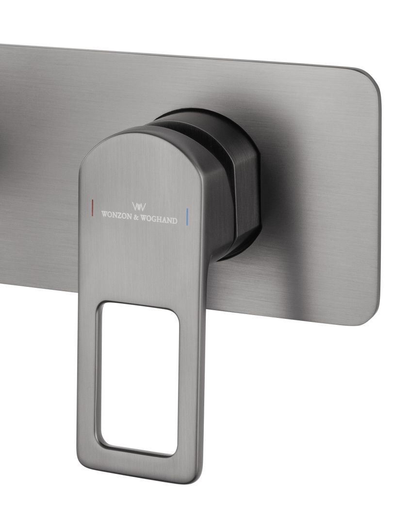 Приобрести смеситель для раковины встраиваемый wonzon & woghand frame, темный графит (ww-88869010-bgm)