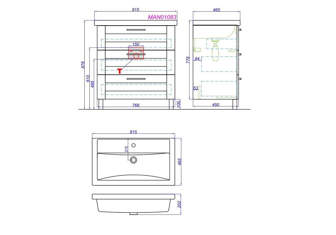 Приобрести тумба напольная с раковиной aqwella манчестер 80 см man01083