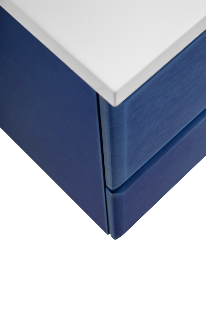 Приобрести cezares тумба подвесная с раковиной eco 120 см sapfiro, синяя eco-1200-2c-so-spf-p