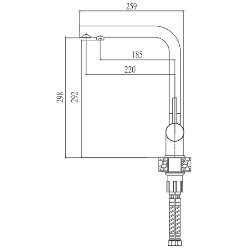Приобрести haiba смеситель для кухни 320мм, нержавеющая сталь hb-70301
