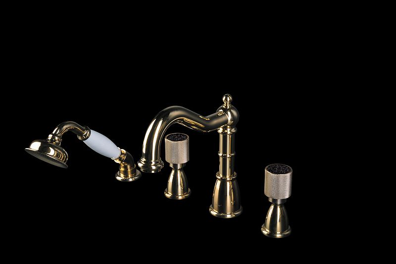 Приобрести boheme смеситель для ванны royale cristal, врезной, золото\кристаллы 395-royal/crst