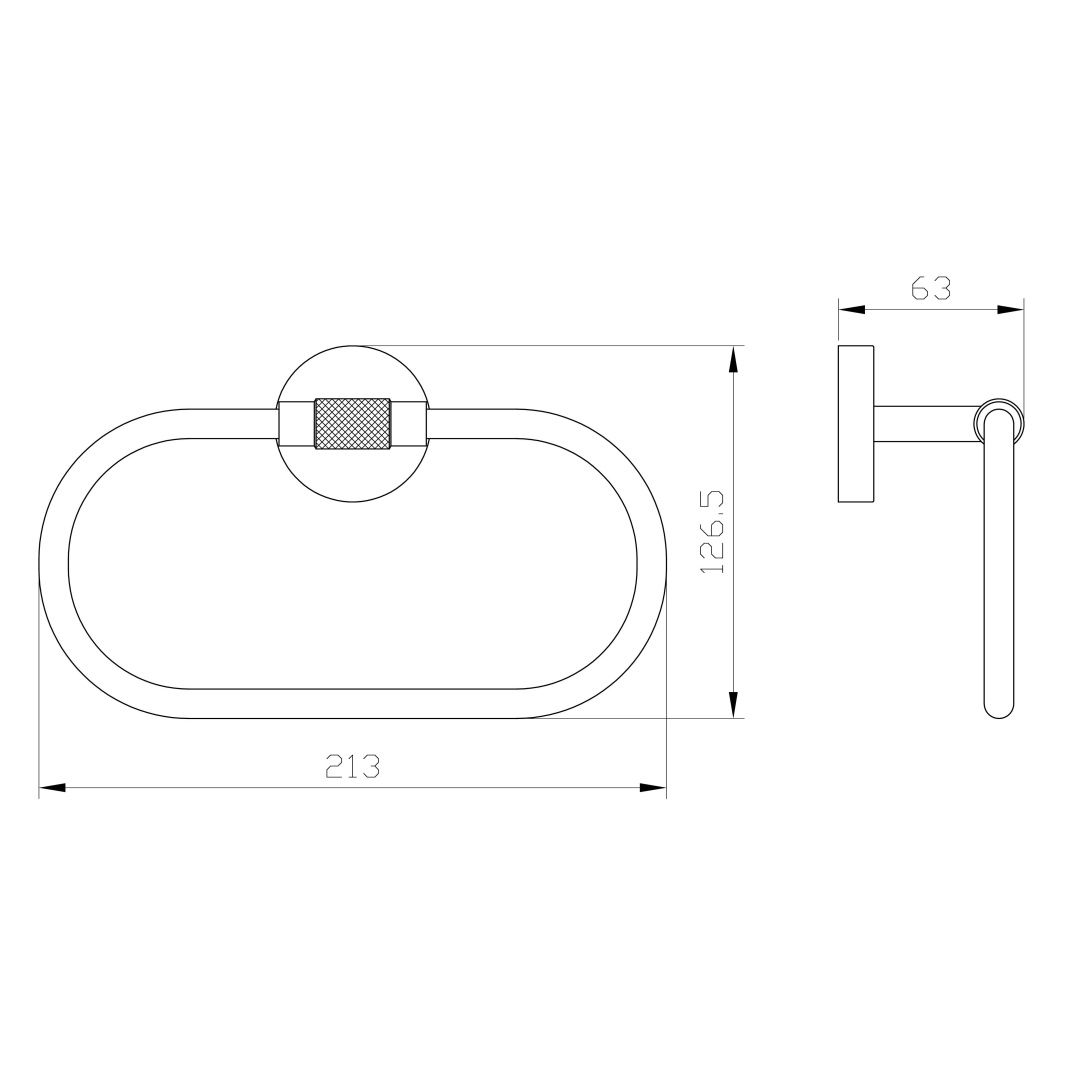 Приобрести кольцо для полотенец wonzon & woghand majestic, черный/золото (ww-9213)