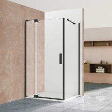 Vincea Душевое ограждение Extra 90х90 см, прозрачное, черная VSR-1E901090CLB