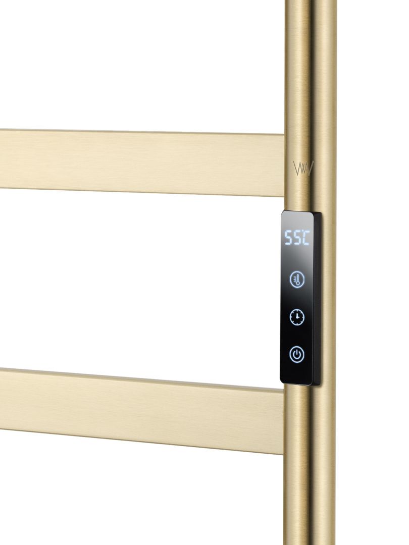 Приобрести полотенцесушитель электрический напольный wonzon & woghand bremen, брашированное золото (ww-a207-bg)