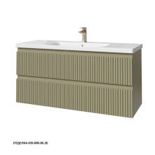 Caprigo Тумба с раковиной FORTE-Smalty TYPE 120 см, зеленая, эмаль