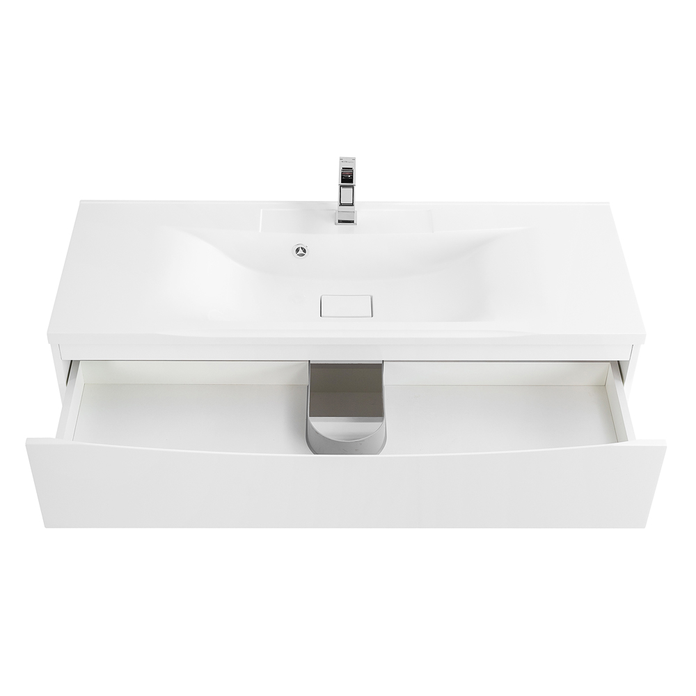 Приобрести belbagno тумба с раковиной marino 120 см, подвесная bianco opaco, белая раковина