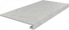 Ступень Kerama Marazzi Терраццо Клееная серая светлая